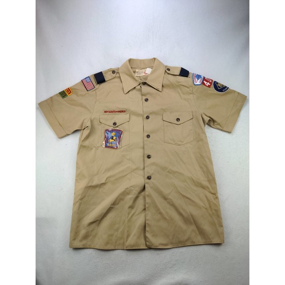 Mens Adult Boy Scout Uniform Shirt Size 